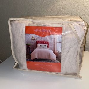 NWT Opalhouse Yarn Dyed Gauze Duvet Cover Blush